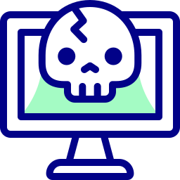Cyber attack icon