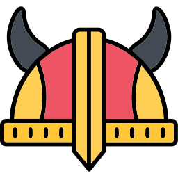 Viking helmet icon