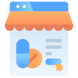 Online pharmacy icon