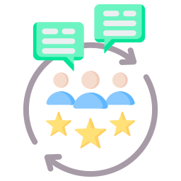 feedback del cliente icona