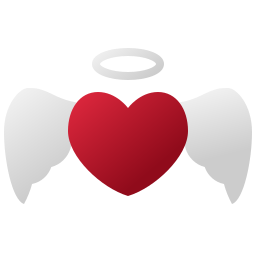 Heart wings icon