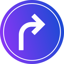 Turn right  icon