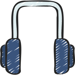 Music headphones icon