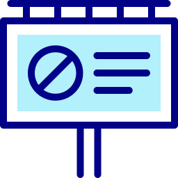 panneau d'affichage Icône