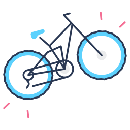 downhill fiets icoon