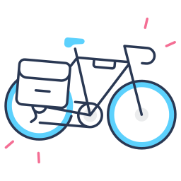 rower turystyczny ikona