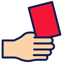 Красная карточка иконка