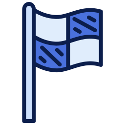 Flag football icono