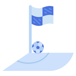 drapeau de football Icône