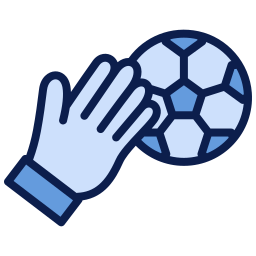 guantes de futbol icono