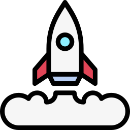 lancio del razzo icona