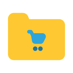 Cart shopping fast icon