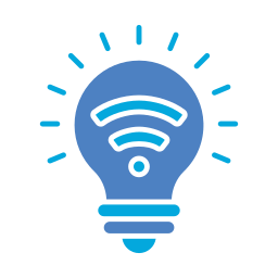 Smart lighting icon