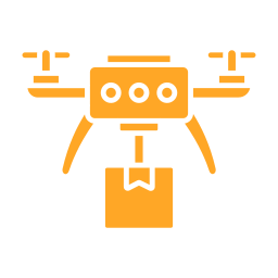 Drone delivery icon