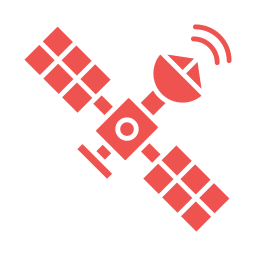 satélite espacial icono