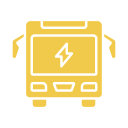 autobus elettrico icona