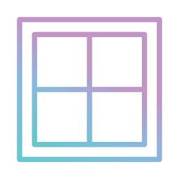 cadre de fenêtre Icône