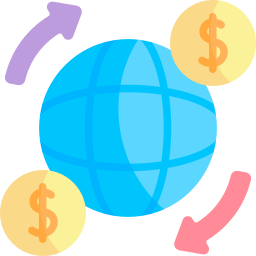 wereldwijde betaling icoon