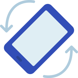 rotazione mobile icona