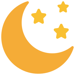 Crescent moon icon