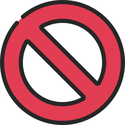 No sign icon