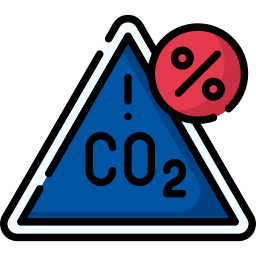 Carbon dioxide icon