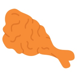 pollo frito icono