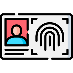 identyfikacja biometryczna ikona