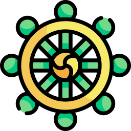 Dharma wheel icon