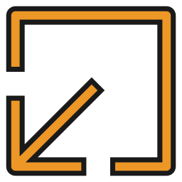 Down left icon