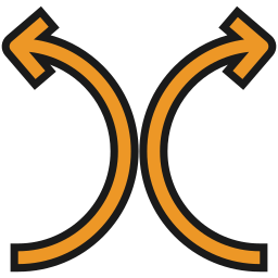 flechas dobles icono