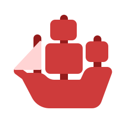 Pirate ship icon