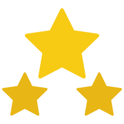 3 estrellas icono