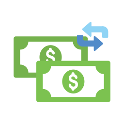 cambio de dinero icono