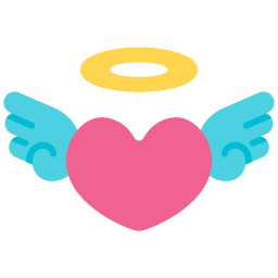 Heart wings icon