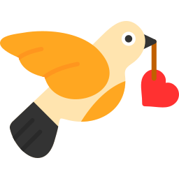 oiseau d'amour Icône