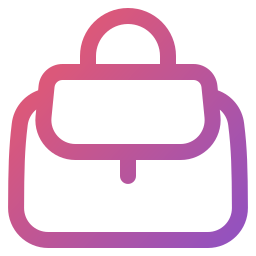 Leather bag icon