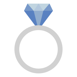 Diamond ring icon