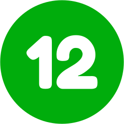 numéro 12 Icône