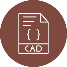 formato de archivo cad icono