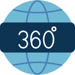 widok 360 ikona