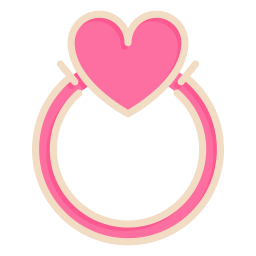 anello di fidanzamento icona