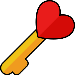 klucz miłości ikona