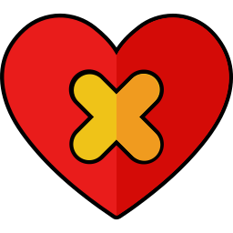 Wounded heart icon