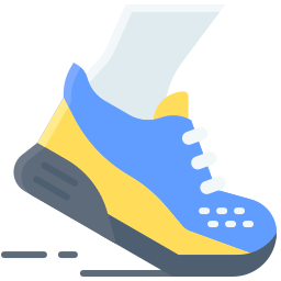 Running shoes icon