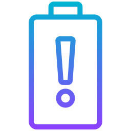 niedriger batteriestatus icon