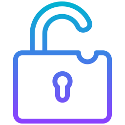 Open lock icon