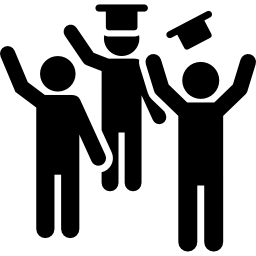 graduación icono