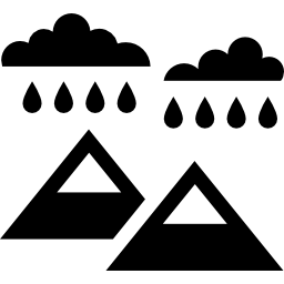 paesaggio piovoso icona