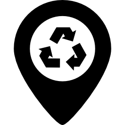 point de recyclage Icône